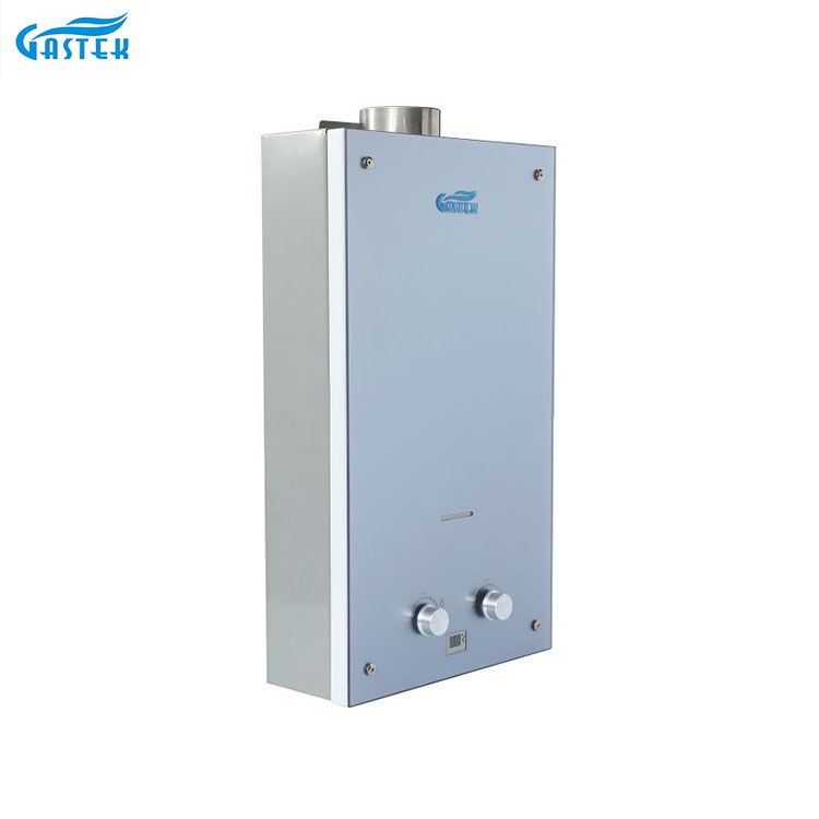 Desain Warna Panel Kaca Instant Tankless Gas Water Heaters kanggo Shower Bathing